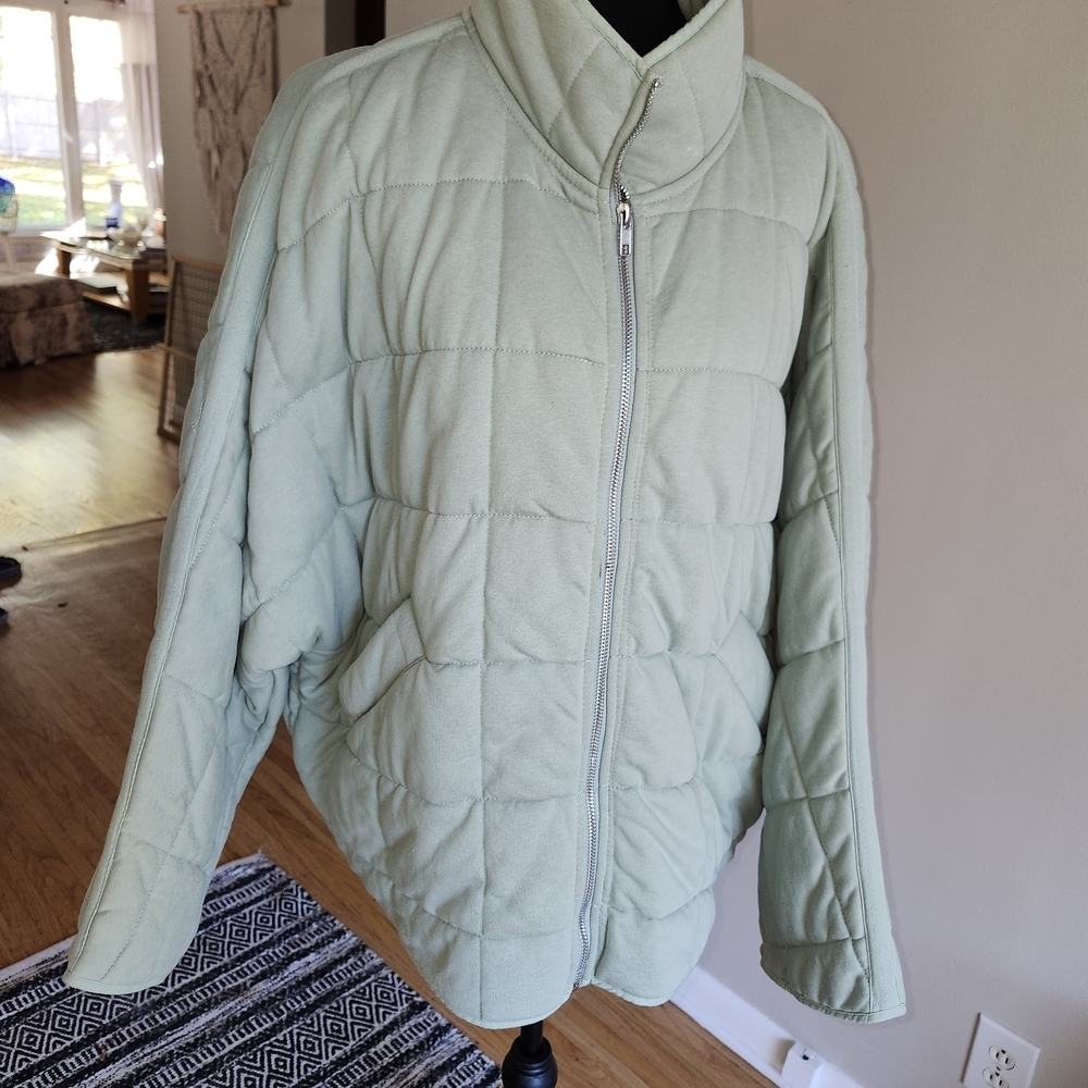 Mint Green Puffer Jacket